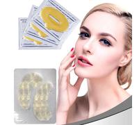 5 Paquets/10 Paquets Yeux Ensemble De Soins Des Lèvres Anti-Âge Or Collagène Patchs Pour Les Yeux Lèvres Plus Dodue Masque Pour Les Lèvres Hydratant Élastique Masque Pour Les Lèvres