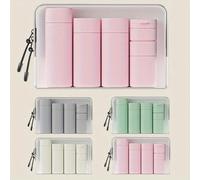 5 paquets de distributeurs de crème de voyage en silicone nordique - doux au toucher, contenants cosmétiques rechargeables sans parfum pour lotion, shampooing, nettoyant et gel douche | Accessoires de