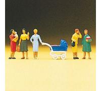 5 Passantes + landau-HO-1/87-PREISER 10024