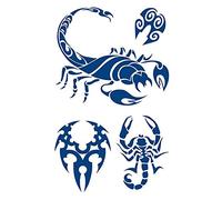 5 Pc Tatouage Ephemere Scorpion Tatouage Ephemere Tribaux Tatouage Ephemere Temporaires Semi-Permanents Tatouage Ephemere Bras Faux Tatouages