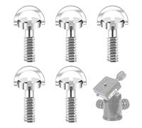 5 PCS 1/4" Vis de Montage Caméra D-Ring pour Trépied D'appareil Photo, en Acier Inoxydable, Fixation pour Plaque de Dégagement Rapide Monopode DSLR Télescopes