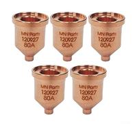 5 pcs 120927 Plasma Cutter Consommables Buse 80A Conseils Fit 1250/1650/RT60/RT80