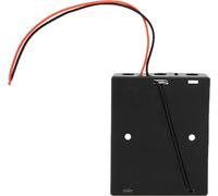 5 Pcs 18650 Battery Case 3 Slot Black Battery Holder with 2 Lead Wire Serial Connection (Boîtier de batterie 18650 noir à 3 fentes avec 2 fils de connexion en série)
