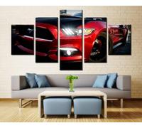 5 Pcs 2015 pour Mustan GT Front Close-up Impression sur Toile Image Abstraite Peintures Décoration Murale pour Chambre Maison Bain