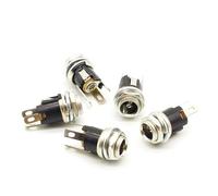 5 Pcs 5.5mmx2.1mm DC Power Jack Socket Female Panel Connector