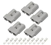 5 PCS 50Amp Power Connector Plug, Jumper Cable Plug Connector Kit for Recovery Winch, Towing Systems (Grey)