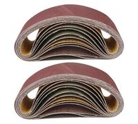 5 PCS 75x533mm Bandes Abrasives Bandes Abrasives pour Ponceuses 3x21'' Lime Ponceuses Ponceuse à Bande Outils de Ponçage Métal Souple Polissage,400,5 PCS