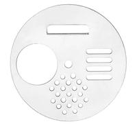 5 Pcs Abeille Ruche Porte D'entrée en Acier Inoxydable, Abeille Hive Disque Disque Rond Abeille Nid Equipement Porte Vent Apiculture Outils