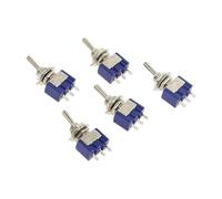 5 Pcs AC ON-ON SPDT 2 Position Latching Toggle Switch 6A 125V NWPNLXEA