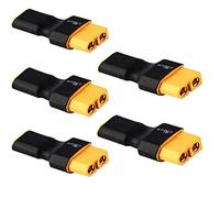 5 pcs Adaptateurs de Conversion sans Fils XT60 Mâle Femelle vers XT90 Mâle Femelle Banane Fiche (XT60 mâle vers XT90 Femelle).