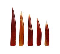 5 Pcs Agate Couteau, Agate Polissage Meulage Couteau De Polissage Agate Or Argent Bijoux Argile Artisanat Outil De Fabrication De Bijoux, pour La Fabrication De Bijoux En Or Argent(rouge)