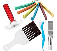 5 Pcs Air Conditioner Fin Cleaner Set 3 différents AC Fin condenseur Peigne Fin redresseur,2 différents condenseur de Brosse AC Coil Cleaner Air réfrigérateur Fin Nettoyeur évaporateur
