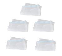 5 pcs Aquarium filtre de bassin médias Sacs de filet en nylon W/fermeture Éclair --- Rancom Fermeture Éclair Couleur