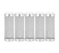 5 pcs Aquarium Filtre Inlet Entrée Filet en Acier Inoxydable Panier Crevette Protéger en Métal Filtre Tube Tube De Crevette Mesh Net(16mm)