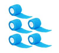 5 Pcs Bande Auto-adhérente Bandage Cohésif Élastique Bandage Non Tissé D'abord Cassette Pour Le Poignet Sportif