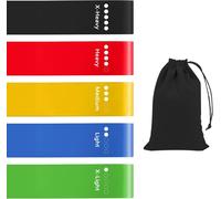 5 Pcs Bande Elastique Musculation, Elastique Sport Fitness Musculations, Elastiques Resistance Bands Avec 5 Niveaux De Force, Bande De Resistance Musculation Maison Yoga Pilates Ac[Ela710061]