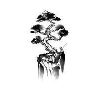 5 PCS big tree Herbal Tattoo sticker pour hommes bras durables imperméable à l'eau non réfléchissant