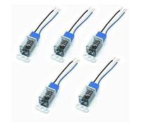 5 Pcs Blue Wired Ceramic Socket LED Indicator Light 3P Car Flasher Relay DC12V, Pièces