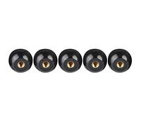 5 Pcs Boule Levier Bouton 40mm Diamètre M12 Filetage Femelle Noir Bakélite Boule Levier Bouton Cuivre Insérer Machine Outil De Remplacement