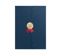 5 Pcs Bronzage Couverture de Certificats Diplôme Élégantes Porte-Certificats A4 Etuis Trois Volets Protège-Documents Couverture de Document 314 * 218MM Dossier de Présentation Enveloppe