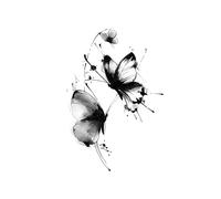 5 PCS Butterfly Herbal Tattoo sticker femme imperméable à l'eau durable semi - permanent ink Wind Pattern