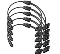 5 Pcs Câble de Ventilateur de Boîtier DC,5.5 x 2.1mm Câble d'alimentation ventilateur Molex D'alimentation CC vers Double Câble Adaptateur D'alimentation de Ventilateur PC Molex 4 Broches