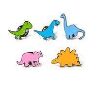 5 Pcs Cartoon Broches Dinosaure Label Pin Badges Veste Chemises Décor Très Pratique et Populaire