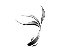 5 PCS chanceux koi poignet clavicule Herbal Juice Tattoo sticker bras imperméable et durable