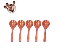 5 PCS cuillère à soupe, cuillère en bois cuillère à soupe bouillie cuillère en bois cuillère asiatique cuillère à soupe japonaise Ramen cuillère à soupe famille, 20x6cm(Brun)