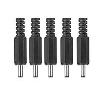 5 pcs DC Power Plug Mâle DC Power Plug Jack Coaxial Connecteur Adaptateur avec 5.1 Canal et Audio Hi-FI Conception structurelle différente 1.3mm x 3.5mm