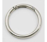 5 pcs Déclencheur de Snap Clip à ressort Gate O Bague 2,5 cm 3,8 cm 25 mm 38 mm pour porte-clés Boucle Nickel Or Bronze, NIckle, 1.5" 38mm