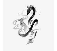 5 PCS Dragon Herbal Tattoo sticker homme jambe durable bras poitrine imperméable à l'eau
