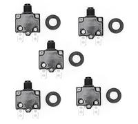 5 pcs électrique compresseur d'air disjoncteur surcharge surcharge commutateur de protection de courant 12A 15A 17A protecteur d'interrupteur bouton-poussoir réinitialiser le disjoncteur(17A)