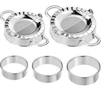 5 Pcs En Acier Inoxydable Boulettes Maker Wrapper Moule Pâte Ravioli Peau Presse Cutter pour La Cuisine À Domicile