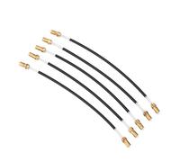 5 Pcs Fil de cordier Violon, queue corde avec connecteur vis en laiton Accessoire pour 3/4 4/4 violon