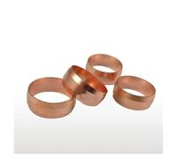 5 PCS Fit 22mm Tube OD Copper Ferrule Ring For Compression Union