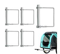 5 Pcs Goupille de Verrouillage Carrée 8×60mm, Goupille Agricole de Sécurité en Acier au Carbone, Galvanisé Carrée Boucle Verrouillage pour Ferme Jardin Pelouse