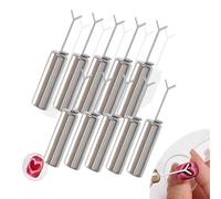 5 Pcs Heart Magnet for Cat Eye Gel Polish, DIY Manicure Kits with Y-Shaped Guide Sticks, Heart Cat Eye Magnet for Nails, Suitable for Nail Arts and Home Home Use (10pcs)