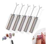 5 Pcs Heart Magnet for Cat Eye Gel Polish, DIY Manicure Kits with Y-Shaped Guide Sticks, Heart Cat Eye Magnet for Nails, Suitable for Nail Arts and Home Home Use (5pcs)