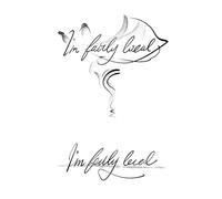 5 PCS Herbal Tattoo stickers imperméable à l'eau et durable dos féminin bras