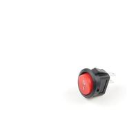 5 PCS KCD1-105 Diameter 16.5mm 3A/250VAC Round Boat Rocker Switch On-Off Snap SPST Black 2Pin Power Switch Push Button Switch NWPNLXEA(Red Black)