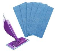 5 PCS Lingettes Reutilisable pour Swiffer WetJet Wood Chiffon Rechange pour Swiffer Wet Jet Balai