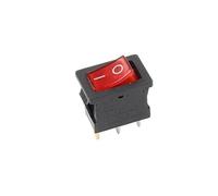 5 PCS/Lot KCD1 21X15mm 3Pin bateau voiture interrupteur à bascule 6A/250VAC 10A/125VAC rouge jaune vert bleu bouton d'alimentation interrupteur avec lumière(With Red Light)