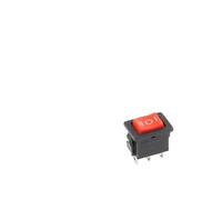 5 PCS/Lot KCD1 21X15mm 3Pin Boat Car Rocker Switch 6A/250VAC 10A/125VAC Red Yellow Green Blue power Button Switch with Light NWPNLXEA(Red ON-OFF-ON)