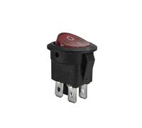 5 pcs/lot KCD1 224N 23mm Round 4 Pin 250V 6A Boat Switch Snap-in SPST ON OFF Rocker Position Switch NWPNLXEA