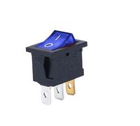 5 PCS/LOT KCD1 4 Pin 21 * 15mm ON-OFF Boat Car Rocker Switch 6A/250V AC 10A/125V AC With Red Blue Green Yellow Light Switch NWPNLXEA(3PIN B with lamp)