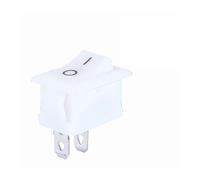 5 PCS/LOT KCD1 4 Pin 21 * 15mm ON-OFF Boat Car Rocker Switch 6A/250V AC 10A/125V AC With Red Blue Green Yellow Light Switch NWPNLXEA(2PIN White)