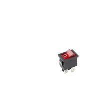 5 PCS/LOT KCD1 4 Pin 21 * 15mm ON-OFF Boat Car Rocker Switch 6A/250V AC 10A/125V AC With Red Blue Green Yellow Light Switch NWPNLXEA(With Red Light)