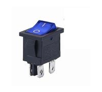 5 PCS/LOT KCD1 4 Pin 21 * 15mm ON-OFF Boat Car Rocker Switch 6A/250V AC 10A/125V AC With Red Blue Green Yellow Light Switch NWPNLXEA(4PIN B with lamp)