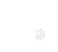 5 PCS/lot KCD2 6PIN 21X15mm DPDT Black White Push Button rocker Switch ON-OFF-ON ON-ON Boat power Rocker switch 6A/250V 10A/125V NWPNLXEA(White ON-OFF-ON)